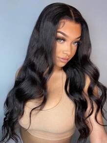 bling hair 9x6 Glueless Body Wave Wigs Human Hair Pre Plucked Pre Cut Body Wave 6x4 Glueless Wigs Human Hair Lace Closure Wigs Human Hair 200% Density - Natural Black - 查看 1