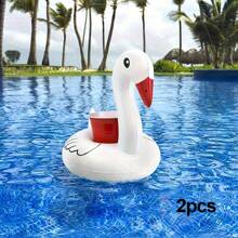 2/5pcs - Inflatable Coaster - Beverage Cup Holder, PVC Floating Cup Holder, Cute And , Unique For Swimming Pool Parties, Inflatable Creative Floating Beverage Holder, Suitable For Beverage Coasters For Swimming Pool Parties And Festivals, Swimming Pool Accessories