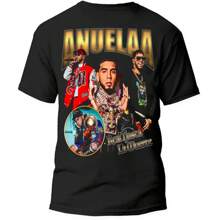 PLAYERA ANUEL AA  DISEÑO EXCLUSIVO ESTAMPADO A COLOR, 100% ALGODON - Negro - Ver 1