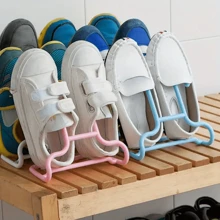 2-częściowy plastikowy stojak na buty, organizer do przechowywania, nie wymaga montażu, uniwersalny stojak na buty do butów sportowych, sandałów, akademika