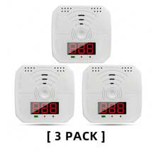 Carbon Monoxide Detector, Portable CO Detector For Travel, Battery Powered CO Gas Monitoring Instrument, Alarm Sound And Light Alarm, Portable CO Detector For Household Kitchen