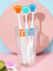 5/3/1pc Tongue Scraper, Reduces Oral Care Bad Breath, Tongue Cleaner, Adult Tongue Cleaning Tool - Multicolor - View 6