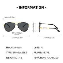 新款男士经典时尚眼镜奢华时尚眼镜时尚舒适复古蛙镜。男士时尚眼镜 - 灰色 - 查看 10