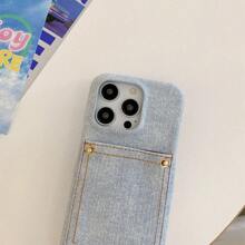 1 件复古牛仔风格 PU 皮革手机壳适用于 17 Air 16 16e 15 14 Plus 11 12 13 Pro Max、Pixel 10 9 Pro XL 6 7 8 Pro 6a 7a 8a 9a、Galaxy S25 S24 S21 S20 FE S22 S23 Plus Note 20 Ultra A03 A03S A04S A81 A12 A13 A14 A22 A23 A24 A32 A52 A71 4G A34 A42 A53 A54 5G A21 A21S 2020，经典优雅皮革手机保护套 - 淡藍+A - 查看 5