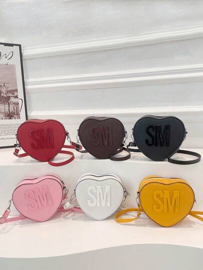 1 pieza Bolso de niña versátil y de moda, bolso cuadrado pequeño con textura, bolso de hombro casual, bolso de mensajero de lujo ligero, bolso de mensajero de moda y sencillo con decoración de letras, material de PU, cremallera suave, combinación de colores caramelo, adecuado para compras, uso diario, bolso de moda, correa de hombro ajustable, regalo ideal para adolescentes