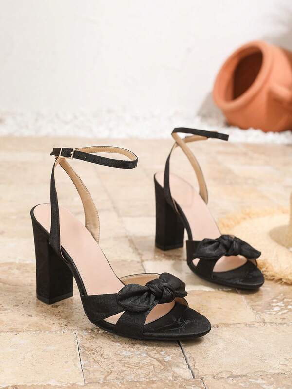 Damen Mode Große Größen Spitzschuh Stiletto High Heel Schuhe, sexy Lässig Party Arbeits Pumps, rückenfreie Schleife Wildleder Sandalen, schwarze High Heels für Frühling/Sommer