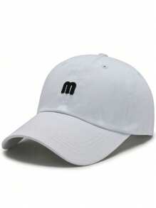 Unisex Baseball Cap, Spring New M Logo Embroidery Outdoor Sun Protection Casual Hat