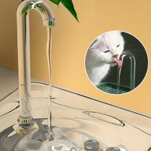 Cat Water Fountain, Indoor Cat-Specific Faucet Design, Automatic Circulating Cat Water Dispenser - White - View 2