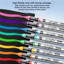 120/80/60/48/36/24/12 Pcs/Set Acrylic Marker Pens, Soft Tip Liquid Marker Pens For Students, Non-Transparent Overlapping Watercolor Pens, High-Quality Art Supplies For DIY, Marking, Lettering, Coloring