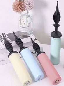 3 件套气球泵，手动气泵，气球充气机，便携式手动推式气泵，适用于生日派对、聚会、节日庆祝、婚礼、气球（颜色随机）