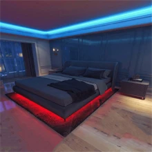 1pc RGB LED Strip Light, Bedroom Decorative Light Strip, With Remote Control, Can Adjust Color And Brightness, Very Easy To Install, Suitable For Room, Home, Kitchen, Living Room, Holiday Party Atmosphere Decoration LED Lights - Multicolor - View 5