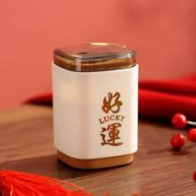 Minimalist & Festive Holiday Home Use Lucky/Prosperous Toothpick Dispenser, Suitable For Living Room/Kitchen Toothpick Storage - Multicolor - View 2