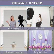 Youyijia Adjustable Backdrop Stand Kit  Photography And Video Studio 2 * 3m 6.5 * 9.8ft Photo Background Support System With Carrying Bag And 4 Clamps - 6.5 * 9.8ft - View 7