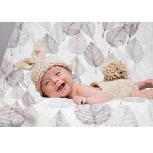 Conjunto de conejo tejido para fotografía de recién nacidos, disfraz y accesorios para sesión de fotos de bebés, regalos unisex para baby shower y Pascua para niñas/niños - Multicolor - Ver 7