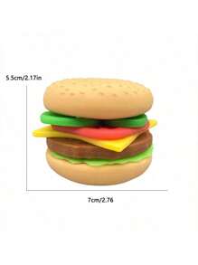 1 套 - 7 件汉堡挤压玩具，可拉伸减压坐立不安玩具，生日、复活节、所有场合的完美礼物