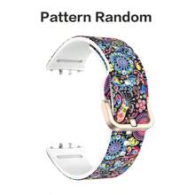 Bedrucktes Silikon Sportarmband für Samsung Galaxy Fit 3 R390 - Bequemes hautfreundliches Roségold Flachverschluss Ersatzarmband - Galaxy Fit3 - Übersicht 14