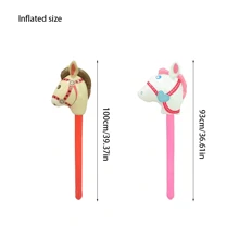 4件套动物充气棒，充气马头棒，充气棒，马头棒，动物头，节日礼物，装饰道具，游戏道具，个性化礼物，趣味礼物，派对装饰，恶作剧道具，摄影道具 - 彩色 - 查看 8