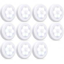 Đèn cảm biến chuyển động trong nhà, Đèn ngủ cảm biến chuyển động chạy bằng pin, Đèn từ dưới tủ, Đèn tủ quần áo cảm biến chuyển động, Đèn chiếu sáng dưới tủ, Đèn cầu thang trong nhà, Đèn tường dán, Đèn dưới quầy bếp, Phòng ngủ, Phòng tắm, Nhà vệ sinh, Nhà - Nhiều màu - Xem 14