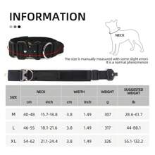 1pc Adjustable Dog Collar - Nylon With Premium Anti-Breakout Hawkbill Buckle For Medium To Large Dog Breeds - Available In Green, Khaki, Black, Grey