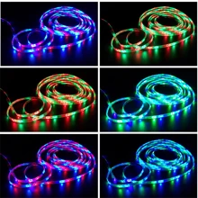 1pc RGB LED Strip Light, Bedroom Decorative Light Strip, With Remote Control, Can Adjust Color And Brightness, Very Easy To Install, Suitable For Room, Home, Kitchen, Living Room, Holiday Party Atmosphere Decoration LED Lights - Multicolor - View 6