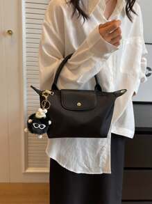 In Winter,Mini The New Fashionable Handbag With Contrast Color Design, Nylon Waterproof Fabric Shoulder Bag, Square Bag And Vegetable Basket Bag Are Suitable For Commuting To Work, Parties And Holiday Dates.Size:Long:7.5in*Wide:2.4in*Tall:3.9in