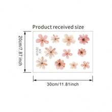 1 件 20 厘米 * 30 厘米花卉撕贴墙贴，创意家居装饰墙贴，衣柜房间装饰墙面装饰浴室装饰卧室装饰房间装饰用品客厅装饰房屋装饰家居装饰客厅墙纸贴纸个性化贴纸