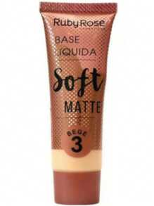 Soft Matte BEIGE/Chocclate Ruby Rose HB-8050 Liquid Foundation - Bege3 - 查看 3