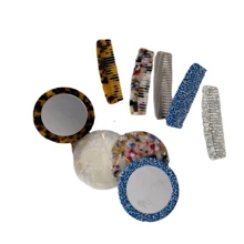 1pc Colorful Portable Everyday Detangling Hair Brush For Women Hair Styling Tool - Multicolor - View 5