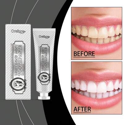 Mint Toothpaste, Whitening Mint Fresh Toothpaste Deep Cleaning And Care For Teeth And Oral Hygiene, Teeth Whitening And Stain Removal, Teeth Care