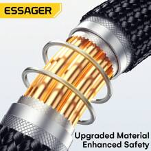 ESSAGER 3 In 1 Watch Wireless Charging Data Cable Type C To Type C Ios For Mobile Phone Watch Fast Charging Cord Suitable For Office, Dorm, And Home Wireless Charger