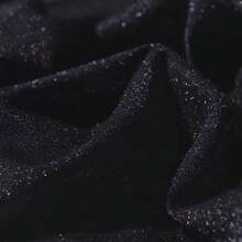 1 件奢华闪光星空金属纱针织弹力飘逸面料，闪亮银河纺织品适用于舞台服装、婚礼装饰、摄影背景 - 彩色 - 查看 9