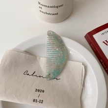 1pc Colorful Portable Everyday Detangling Hair Brush For Women Hair Styling Tool - Multicolor - View 11