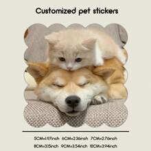 [Custom] Laminated Pet Sticker, Carry Your Beloved Pet Cuteness Everywhere. Whether It Is On A Water Cup, Notebook, Or Luggage, You Can Always Feel The Warm Companionship Of Your Furry Friend.,Back To School Fashion - Multicolor - View 24