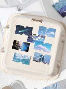 1 Roll Glitter Label Tape For Ins Style Craft & DIY Decorations, Paper Material For Scrapbook/Notebook/Diary/Frame/Envelope/Handmade Crafts