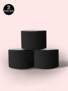 2卷（年度最优价）可折叠/可折叠/可折叠胸部提升/无痕自粘绷带，（卡其色/黑色）尺寸可剪一片可折叠隐形乳头胶带，隐形提升无痕自粘一次性防突出运动绷带，乳房提升胶带弹性胸胶带，通用尺寸A-F - 彩色 - 查看 31