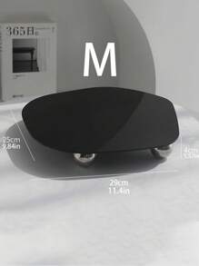 1pc Asymmetrical Acrylic Tray, Home Decor Candle Stand, Instagam Props For Photoshoot - Multicolor - View 11