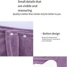 CAIROCK Wearable Bath Skirt, Enlarged Bathrobe, Thickened Bath Towel, Pure Cotton Soft Absorbent Coral Velvet, Household Adult Wrap - Pink - View 6