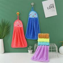 Soft Hand Towel Dishcloths Hanging Cloth Kitchen Accessories Coral Velvet Bathroom Supplies Microfiber