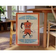 1pc Sangria Drink Negroni Canvas Painting Club Bar Shop Home Decor Cartoon Juice Mojito Aperol Spritz Canvas Painting No Frame