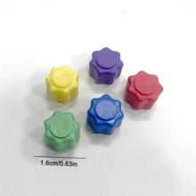 5pcs/Set Korean Traditional Game Jacks, Pebble Stone Game Set, Stress Relief Toys - Multicolor - View 5