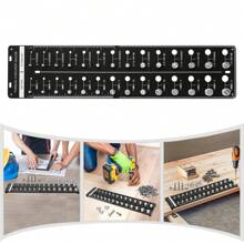 kangten Red Nut And Bolt Thread Checker 28 Thread Identifier Gauge Inch And Metric UK - Black - View 9