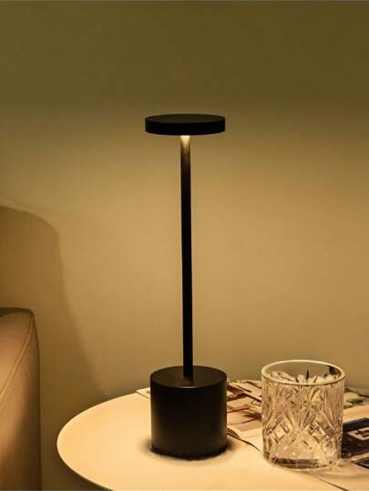 1pc Portable Dimmable LED Desk Lamp, Suitable For Dining Room, Patio, Bar, Cafe, Bedroom, Living Room, Night Light/Bedside Lamp, LED Light, Flame Light, Lighting