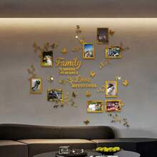1 pieza Adhesivo de pared de marco acrílico creativo con diseño de rama de árbol, 9 ramas de marco con decoración de pared de rompecabezas de mariposa, adhesivo de marco de rama acrílico, regalo para cumpleaños, festivales, adecuado para sala de estar, dormitorio, estudio, entrada, decoración de pared de fondo de sofá, regalos de graduación, decoración de habitación, decoración del hogar, decoración de baño, decoración de dormitorio, decoración de habitación, artículos de decoración de sala de estar, decoración del hogar, papel tapiz de pared de sala de estar, pegatinas personalizadas