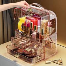 1pc Multi-Layer Cosmetic, Jewelry & Accessories Organizer Box, Dust-Proof Drawers Storage