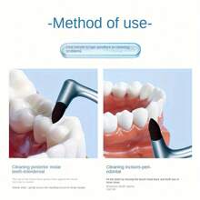 Manual Teeth Stain Removal Brush For Deep Teeth Cleaning - Portable Plaque Removal Oral Care Tool With Ergonomic L-Shaped Design, No Power Or Batteries Required