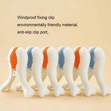 2 piezas Pinzas extra grandes a prueba de viento, pinzas de secado de ropa de uso doméstico de gran resistencia - Multicolor - Ver 2