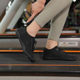 [Fitness Boost] Women's Breathable Mesh Water Shoes - Non-Slip, Quick-Dry Aqua Socks For Beach, Fishing, Swimming & Fitness With Rubber Sole, Light Gray, Swim Shoes