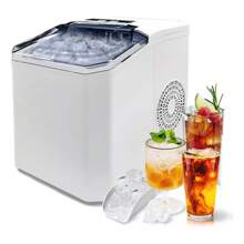 Ice Making Machine, Small Fully Automatic Desktop Ice Making Machine, Simple Operation, Fast Ice Making Speed, Suitable For Daily Household Beverage Needs.