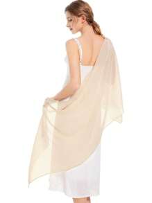 Damen Chiffon Schals und Tücher für Abendkleider, eleganter, weicher, transparenter Chiffon Braut Hochzeitsschal