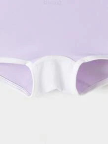 Balabala 女童抗菌平角內褲，柔軟的幼兒和年輕女孩內衣，3件裝 - 紫色調 - 查看 6